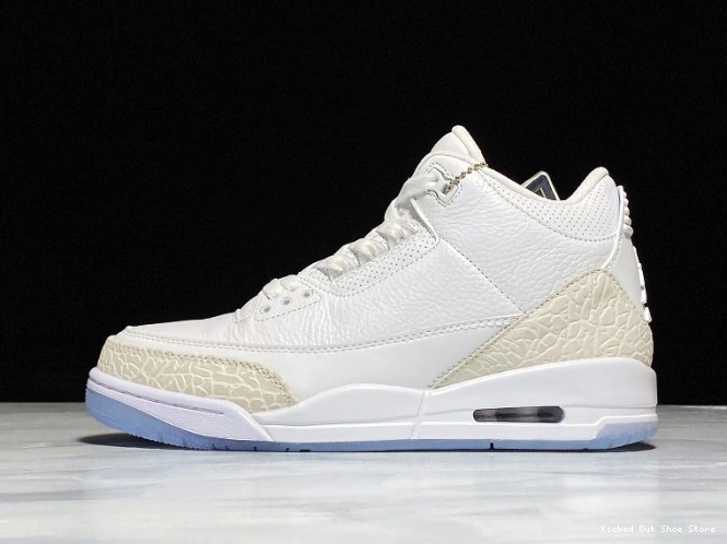Kicked Out Shoe Store 3 Jordan Air White Retro 136064-111 Triple 0823